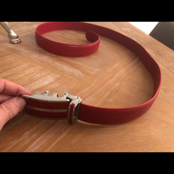 BNWT Luxurious Automatic PWR Red Ratchet Belt!! - Picture 10 of 16